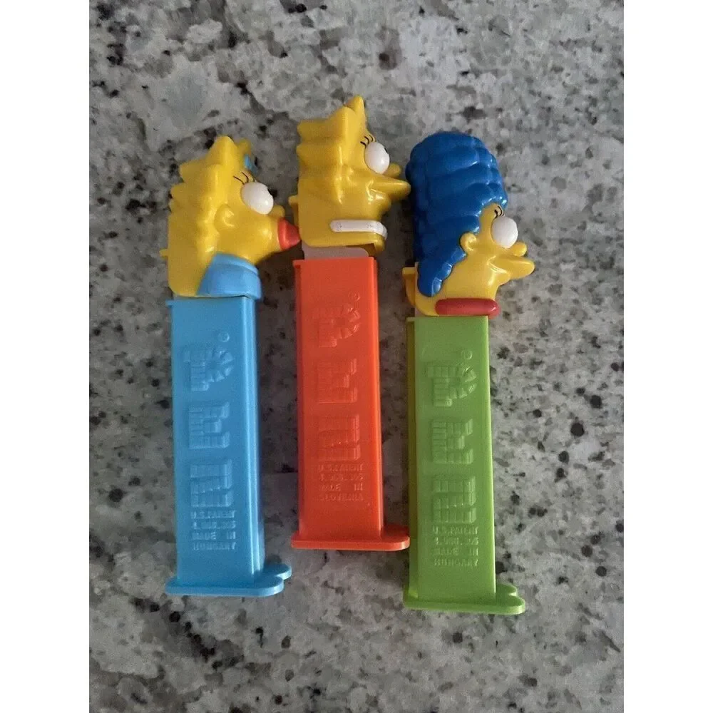 The Simpsons Pez Candy Dispensers Maggie/Marge/Lisa Lot of 3